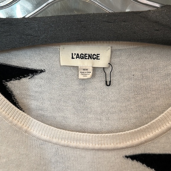 L'Agence cream stars sweater M - Picture 4 of 6